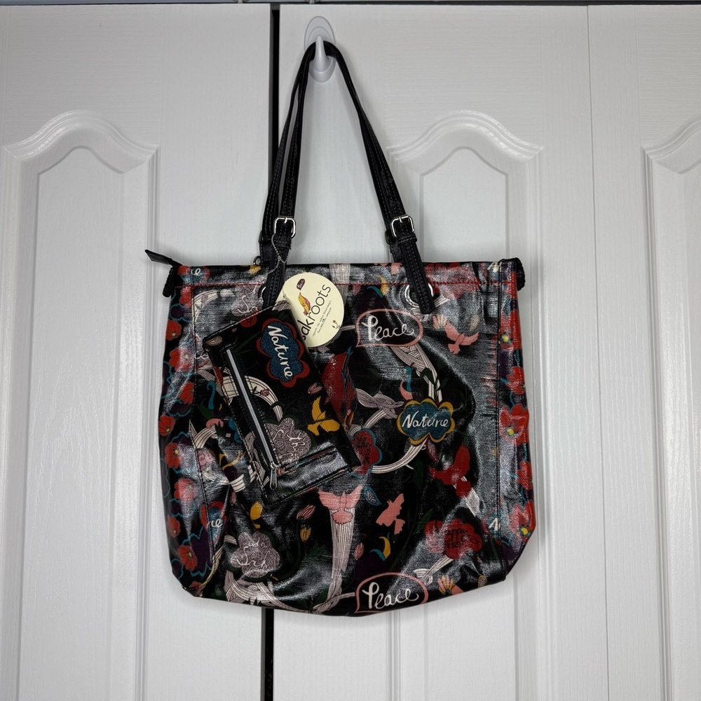 Sakroots Artist Circle Peace Birds Tote Set NWT Boho Festival Bag Wallet